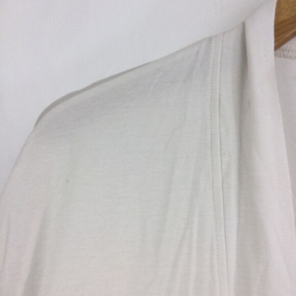 Eileen Fisher Tencel Lyocell Open Front Long Stretch Knit Cardigan In Bone Small - Picture 5 of 14